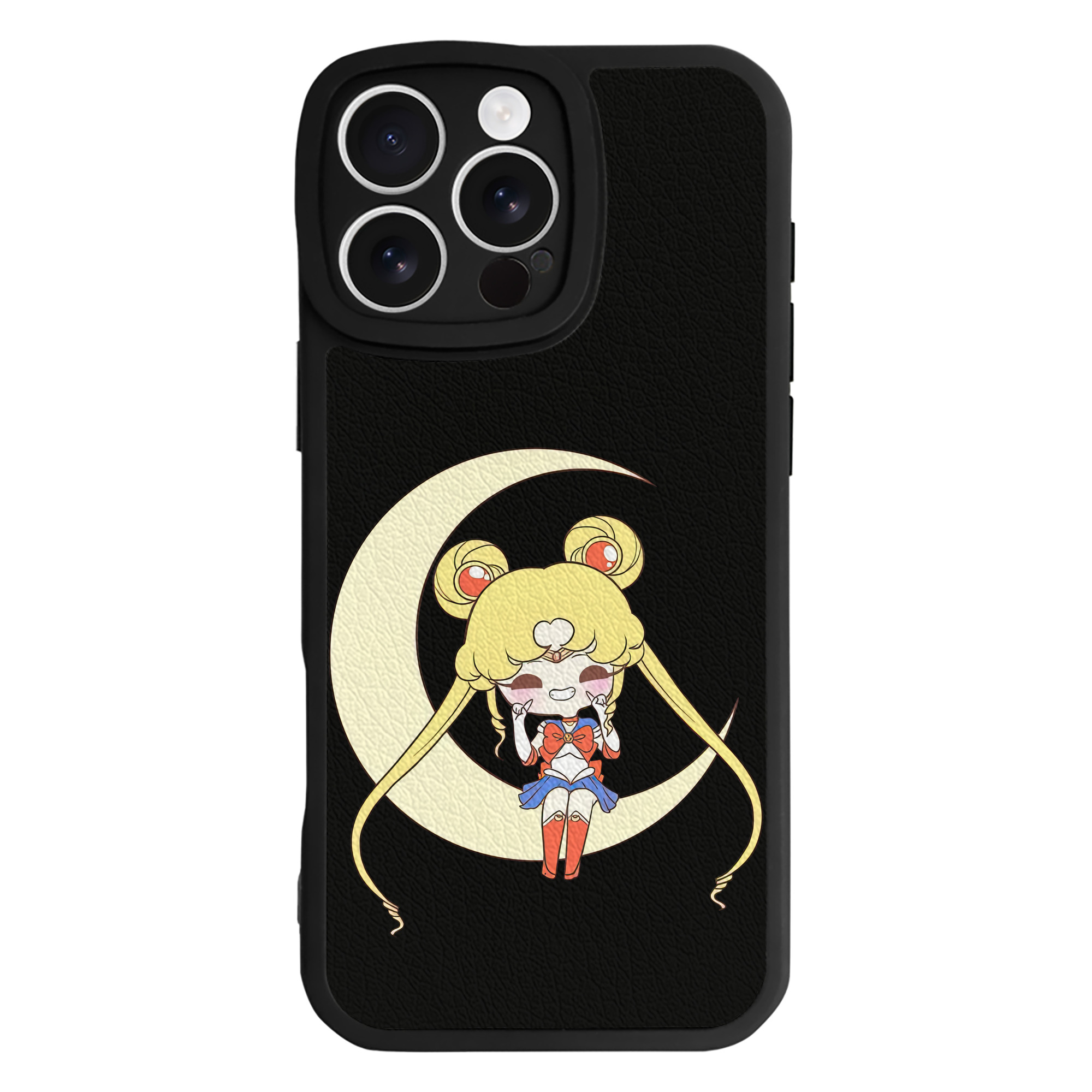 （画像用） 美少女戦士セーラームーン 月野 うさぎ つきの うさぎ Sailor Moon Tsukino Usagi 【iPhone 16シリーズ対応】シリコンスマホケース（レザー調） 材質：シリコン